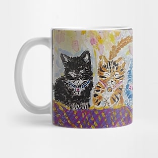 Cute kitten  friends art Mug
